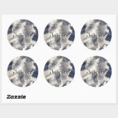 Abstracte achtergrond. Waterverf, inkt Ronde Sticker (Vel)