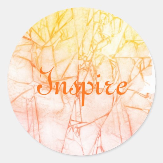 abstracte achtergrond waterverf ronde sticker (Voorkant)