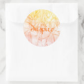 abstracte achtergrond waterverf ronde sticker (Tas)