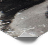 Abstracte achtergrond zwart-wit poster (Hoek)