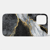 abstracte achtergrond, zwarte en witte marmer Case-Mate iPhone case (Achterkant (horizontaal))