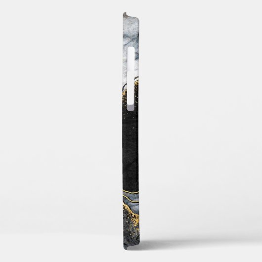 abstracte achtergrond, zwarte en witte marmer Case-Mate iPhone case (Achterkant / Links)