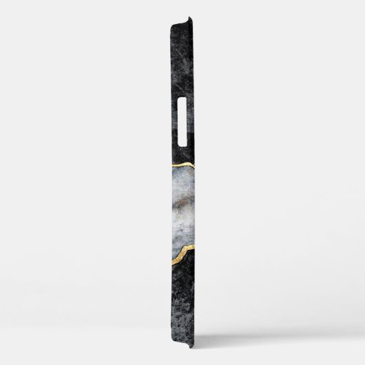 abstracte achtergrond, zwarte en witte marmer Case-Mate iPhone case (Achterkant / Rechts)