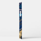 abstracte achtergrondblauwe marmer granietmosa Case-Mate iPhone case (Achterkant / Rechts)