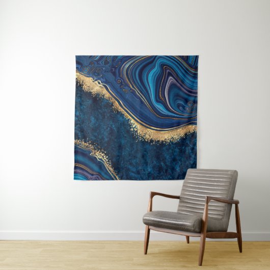 abstracte achtergrondblauwe marmer granietmosa wandkleed (In Situ (horizontaal))