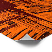 Abstracte achtergrondkunst. 2d illustratie-afbeeld poster (Hoek)