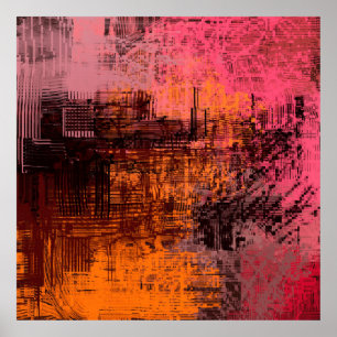 Abstracte achtergrondkunst. 2d illustratie-afbeeld poster