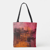 Abstracte achtergrondkunst. 2d illustratie-afbeeld tote bag (Achterkant)