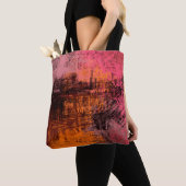Abstracte achtergrondkunst. 2d illustratie-afbeeld tote bag (Dichtbij)