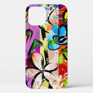 abstracte achtergrondsamenstelling met bloemen, me Case-Mate iPhone case