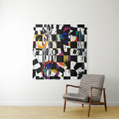 abstracte achtergrondsamenstelling, met lijnen, sp wandkleed (In situ)