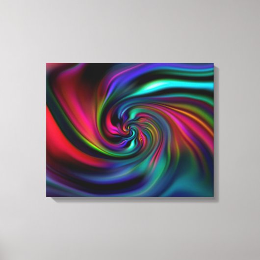 Abstracte achtergrondspiraaltjes Zacht I Canvas Afdruk (Voorkant)