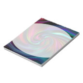 Abstracte achtergrondspiraaltjes Zacht I Notitieblok (Linkerzijde)