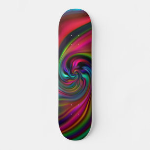 Abstracte achtergrondspiraaltjes Zacht I Persoonlijk Skateboard