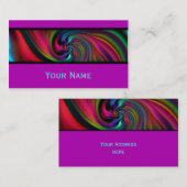 Abstracte achtergrondspiraaltjes zacht II + jouw t Visitekaartje (Voorkant / Achterkant)