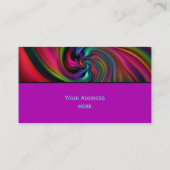 Abstracte achtergrondspiraaltjes zacht II + jouw t Visitekaartje (Achterkant)