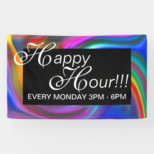 Abstracte achtergrondspiraaltjes zacht II + uw ide Spandoek (Horizontaal)