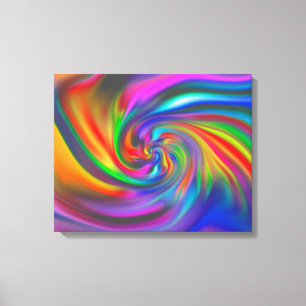 Abstracte achtergrondspiraalvormers Zachte II Canvas Afdruk
