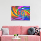 Abstracte achtergrondspiraalvormers Zachte II Canvas Afdruk (Insitu (Woonkamer))