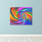 Abstracte achtergrondspiraalvormers Zachte II Canvas Afdruk (Insitu (Houten vloer))