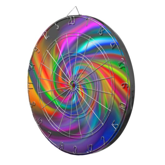 Abstracte achtergrondspiraalvormers Zachte II Dartbord (Voorkant Rechts)