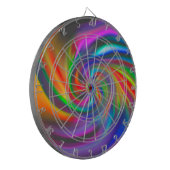 Abstracte achtergrondspiraalvormers Zachte II Dartbord (Voorkant Links)