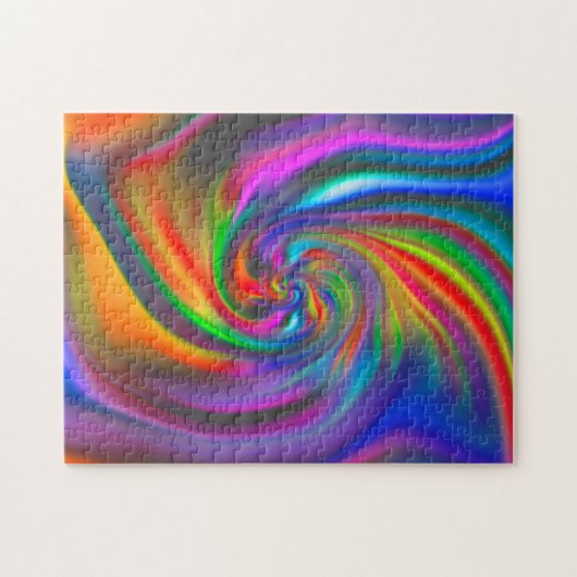 Abstracte achtergrondspiraalvormers Zachte II Legpuzzel (Horizontaal)