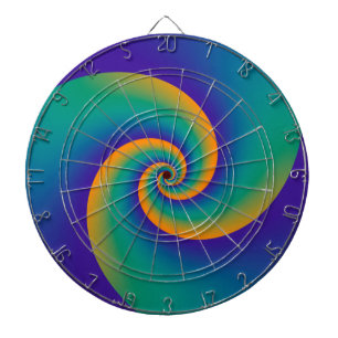 Abstracte achtergrondspiraalvormingen zacht V Dartbord