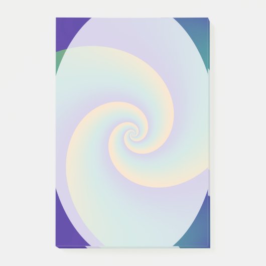 Abstracte achtergrondspiraalvormingen zacht V Post-it® Notes (Voorkant)