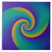 Abstracte achtergrondspiraalvormingen zacht V Tegeltje (Voorkant)