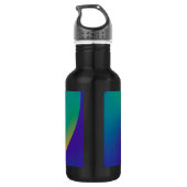 Abstracte achtergrondspiraalvormingen zacht V Waterfles (Achterkant)