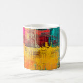 Abstracte achtergrondstructuur. 2d illustratie. ui koffiemok (Voorkant rechts)