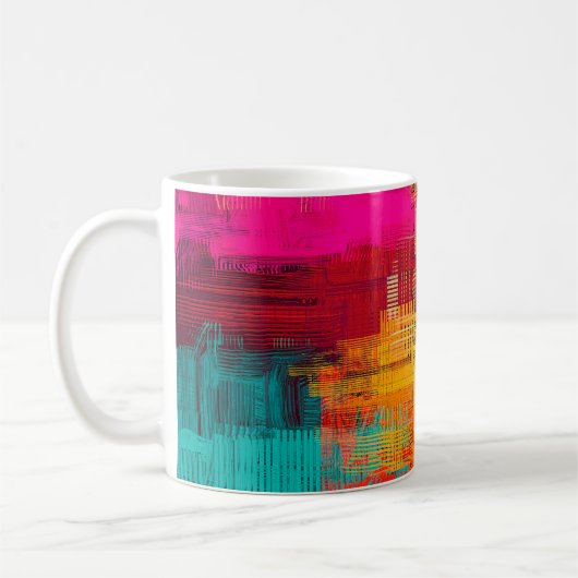 Abstracte achtergrondstructuur. 2d illustratie. ui koffiemok (Links)