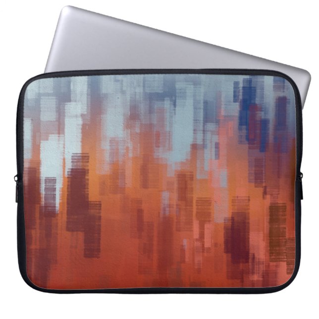 Abstracte achtergrondstructuur. 2d illustratie. ui laptop sleeve (Voorkant)