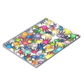Abstracte achtergrondstructuur van handen notitieboek (Linkerzijde)