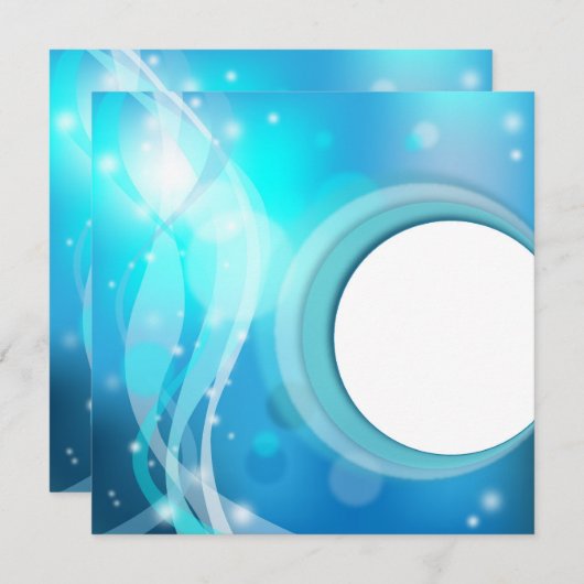 Abstracte achtergronduitnodiging kaart (Voorkant / Achterkant)