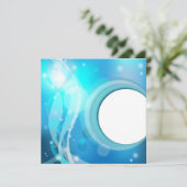 Abstracte achtergronduitnodiging kaart (Staand voorkant)