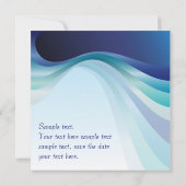 Abstracte achtergronduitnodiging save the date (Achterkant)