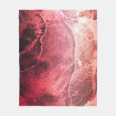 Abstracte achtergrondverlichting voor alcoholinkt fleece deken (Voorkant)