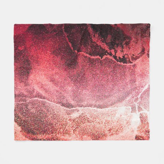 Abstracte achtergrondverlichting voor alcoholinkt fleece deken (Voorkant (Horizontaal))