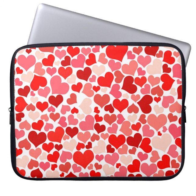 Abstracte achtergrondversiering laptop sleeve (Voorkant)