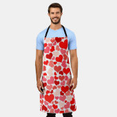 Abstracte achtergrondversiering schort (Gedragen)