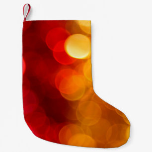 Abstracte achtergrondvervaging kleine kerstsok