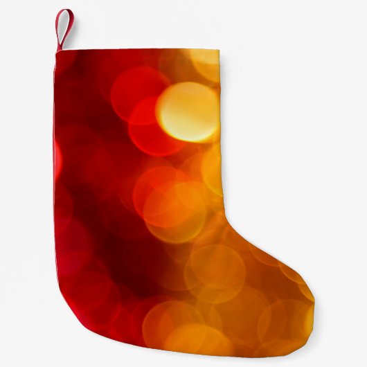 Abstracte achtergrondvervaging kleine kerstsok (Voorkant)