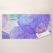 Abstracte achtergrondwaterverf badhanddoek (Badhanddoek)