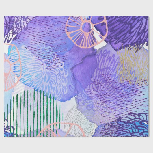 Abstracte achtergrondwaterverf cadeaupapier (Vlak)