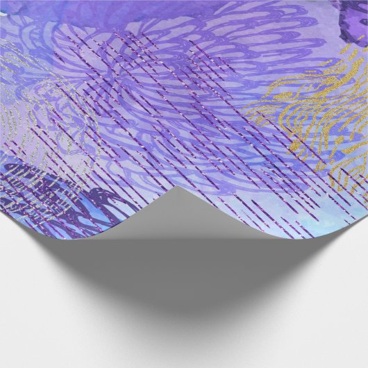 Abstracte achtergrondwaterverf cadeaupapier (Hoek)