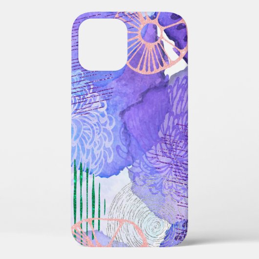 Abstracte achtergrondwaterverf Case-Mate iPhone case (Achterkant)