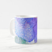 Abstracte achtergrondwaterverf koffiemok (Voorkant links)