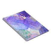 Abstracte achtergrondwaterverf notitieboek (Rechterzijde)